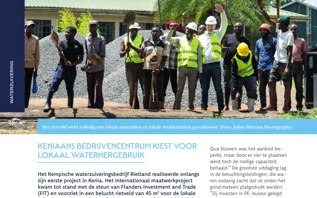 Phytoair in Nairobi zorgt voor afvalwaterzuivering Amref